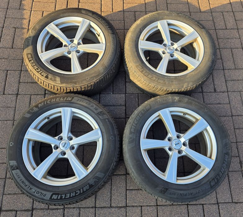Jante Originale VOLVO + Cauciucuri 235 60 r18 Michelin DOT2022 Iarnă