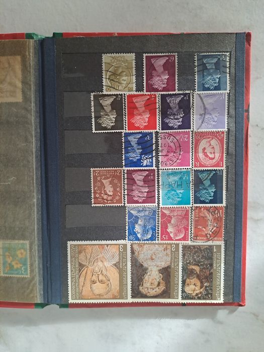 Album Timbre-1930-'68-Diferite Țări Brazilia, Chile, England etc.