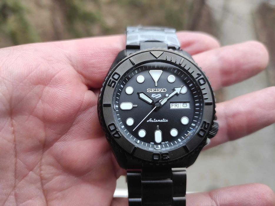 Seiko 5 5kx mod Gunmetal black