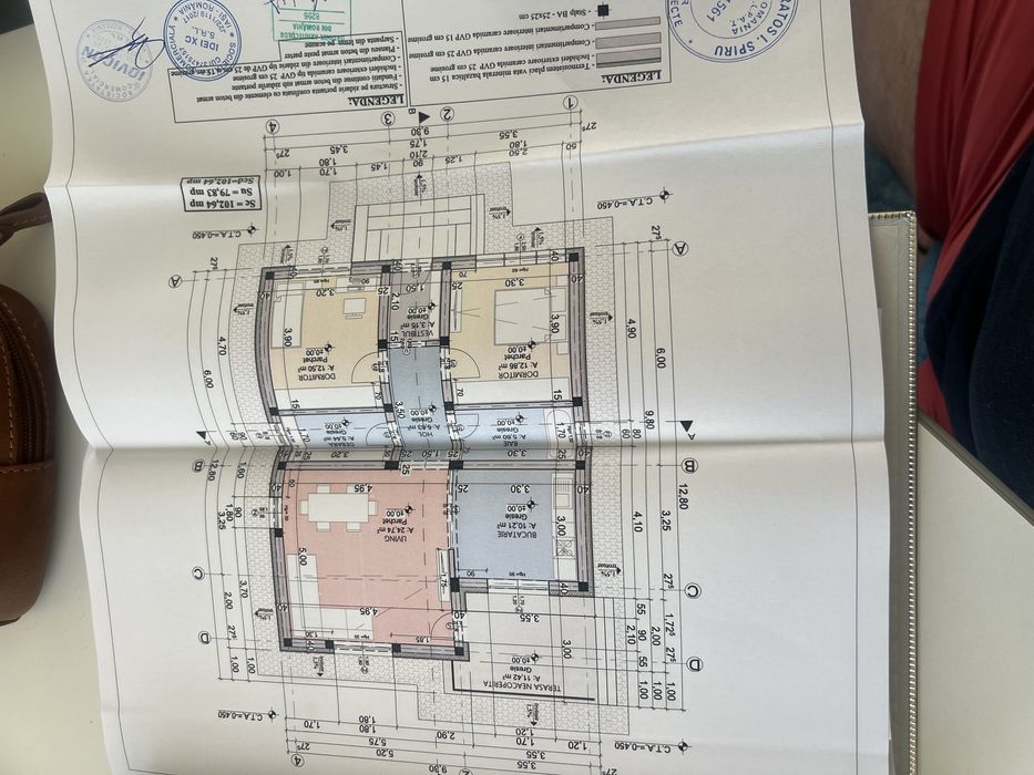 De vanzare teren + proiect + autorizatie de constructie