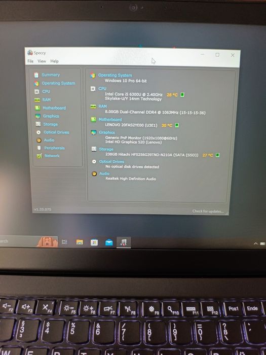 Lenovo Thinkpad T460S 14" Fhd Ips,Cpu i5,Ssd 256Gb,8Gb Ram Ddr4