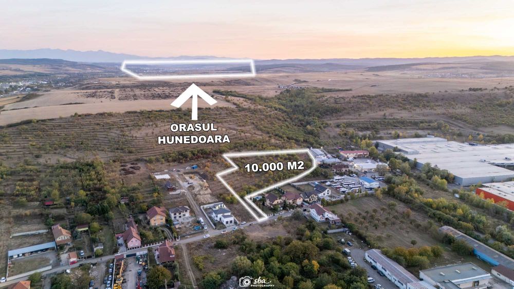 De vânzare teren 10.000 mp (1 hectar) în Sântuhalm, lângă Deva, ideal pentru dezvoltare imobiliară