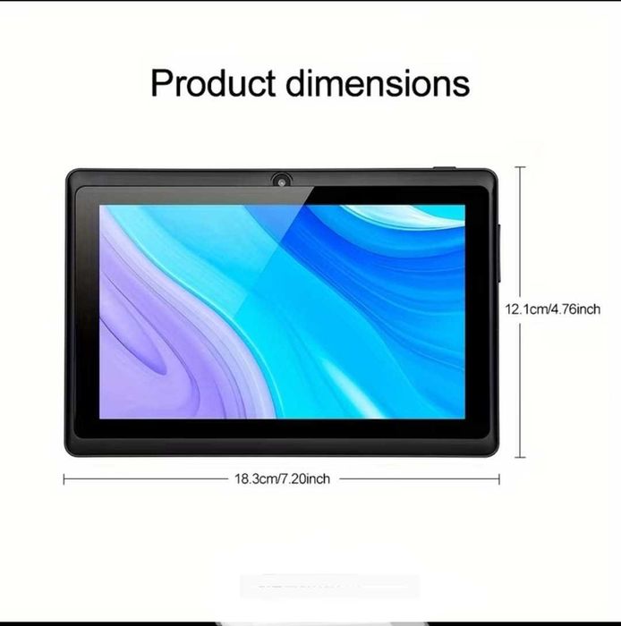 Tabletă de 7'', 4GB x 32GB + Husă + Cablu date, NOUA