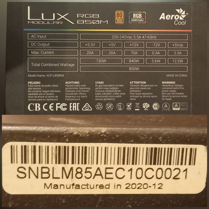 Kit placa de baza Asrock B560M + i9 11900 gen 11 + carcasa + sursa+hdd