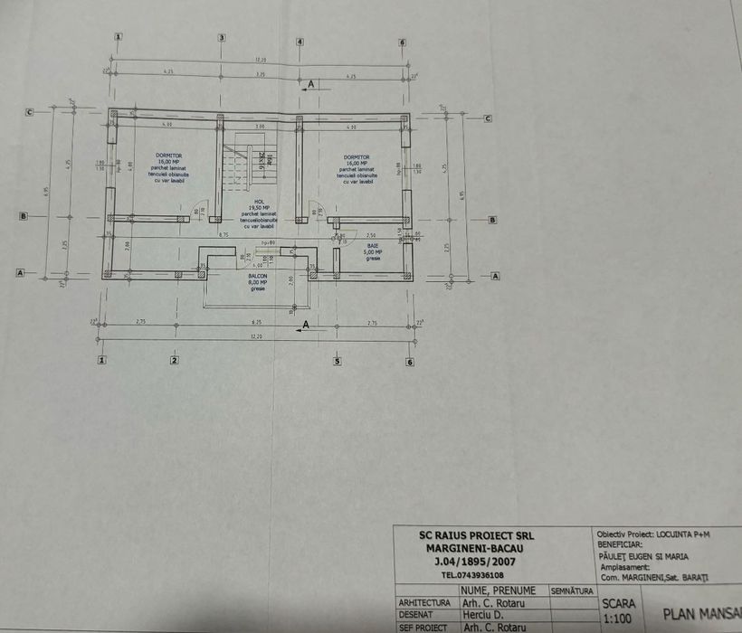 Vand casa cu mansarda