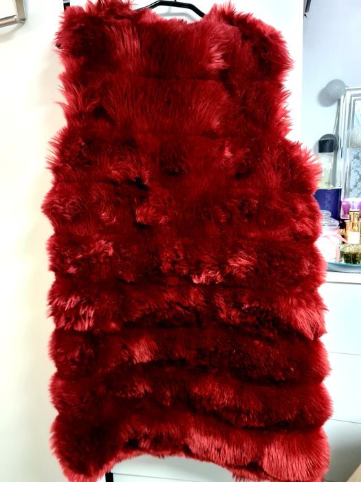 Vesta de Blana Artificiala Lunga Noua