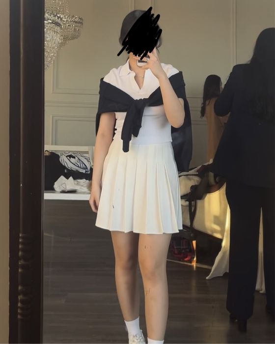 Белый женский топ