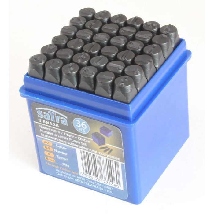 Set pansoane litere si cifre 6mm 36 piese