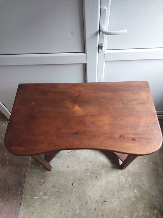 Masa țărănească lemn tei cu lighean de alamă