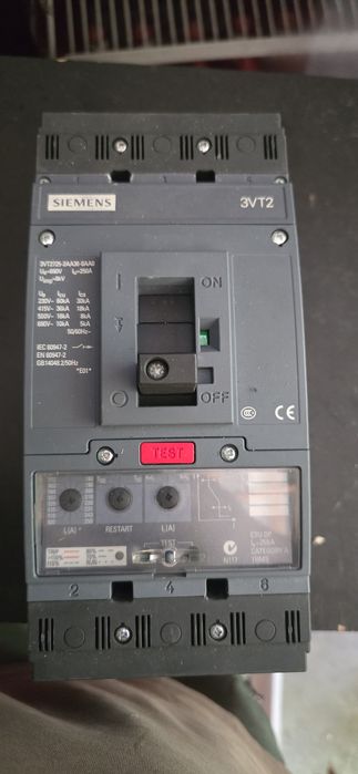 Siemens  3vt2  250A