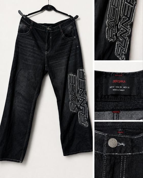 Y2K / Baggy Jeans & Leather Pants Bundle – Bershka, SUMWON, Pull&Bear