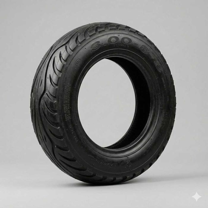 Anvelopă/Cauciuc Tubeless Triciclu Electric 300-8, Calitate Superioară