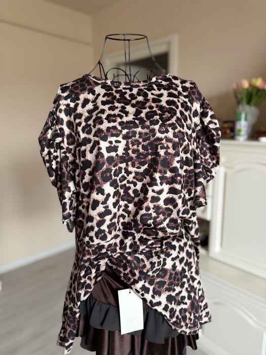 Tricou 4XL animal print/ nou