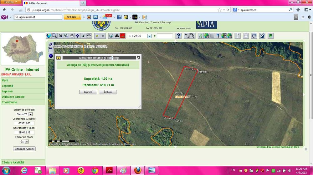 Vand teren agricol, Curtuiusul Dejului