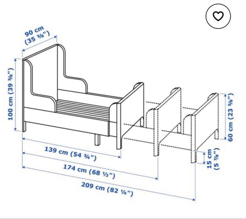 Дестко легло Busunge Ikea