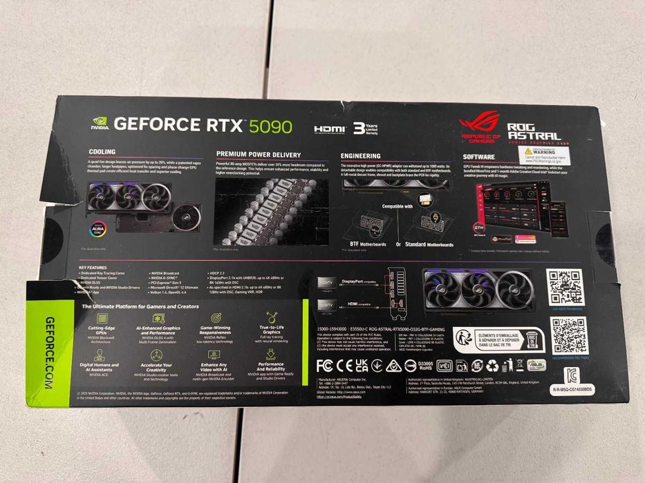 RTX 5090 32 GB в наличии