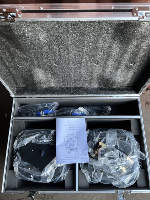 Moving Head Wash LED 19x15W RGBW/DMX/Movinghead Zoom Martin Aura Efect