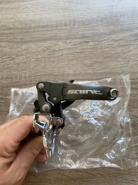 Shimano SAINT преден дерайльор/ EASTON колче за седалка