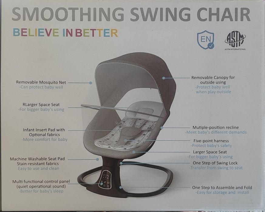 Chaqaloqlar uchun Shezlong Maribel SG 415