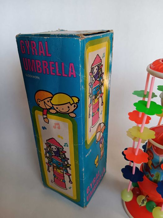 Gyral Umbrela Clockwork PS316, Jucarie veche de colectie Chinezeasca
