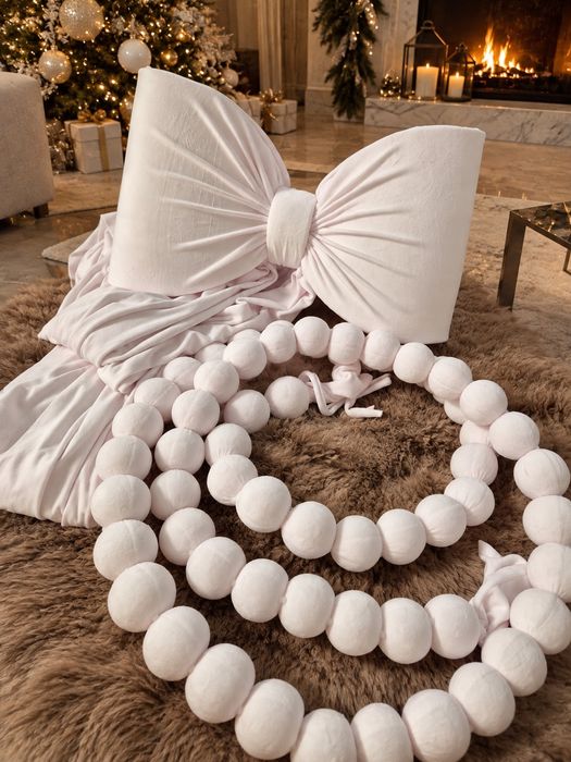 Set decor pentru Crăciun funda uriasa catifea 2m