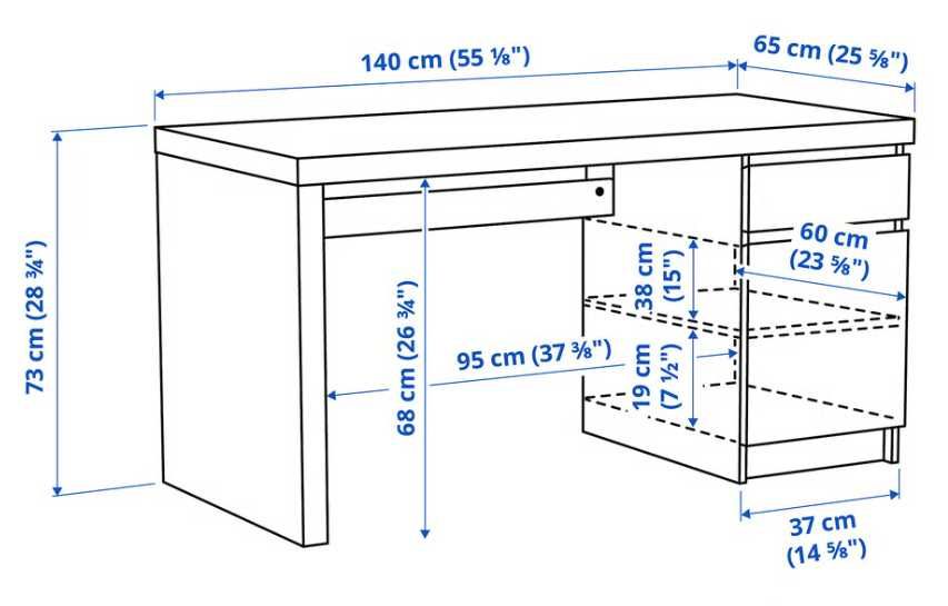 Birou MALM Ikea wenge