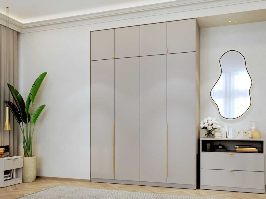 Dulap dormitor haine Inalt Bej/casmir 4U Auris