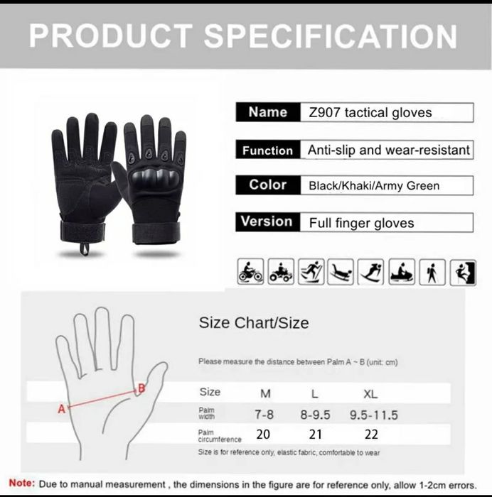 Centura din Canvas Mănuși tactice