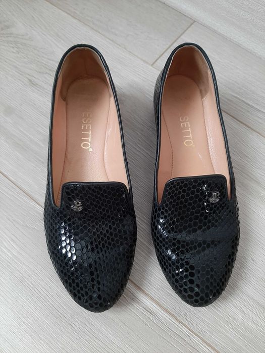 Черные лоферы,40 размер