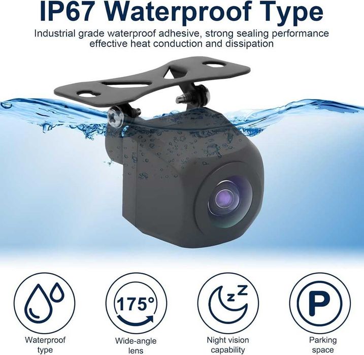 Универсална AHD камера за задно виждане на автомобил 12V