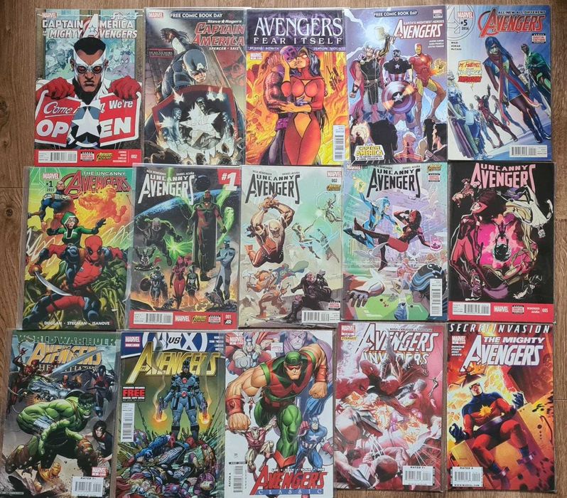 Ретро американски комикси Спайдърмен, Avengers, Капитан Америка, Тор