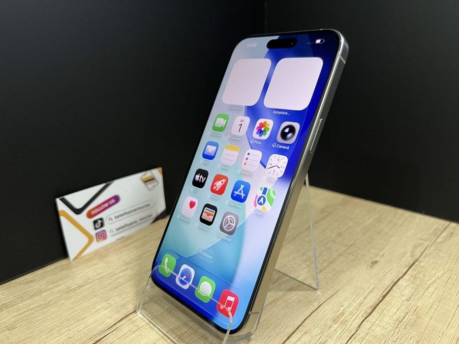 Iphone 15 Pro Max 256Gb Natural Titanium Second-Hand 3 ani garanție, T