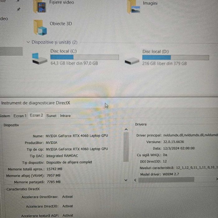 Laptop MSI Thin 15 Ryzen 7 7735HS 16GB RTX 4060 Zeus Amanet Vitan 4051