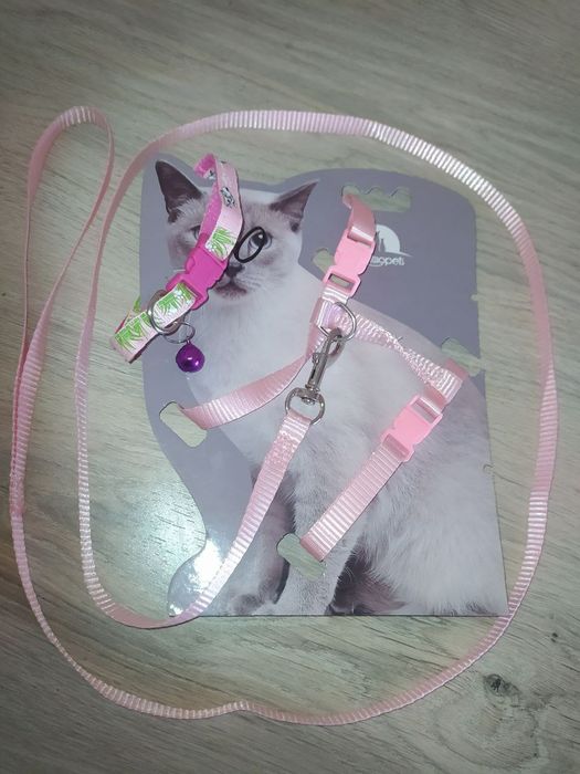 Шлейка-поводок для кошки