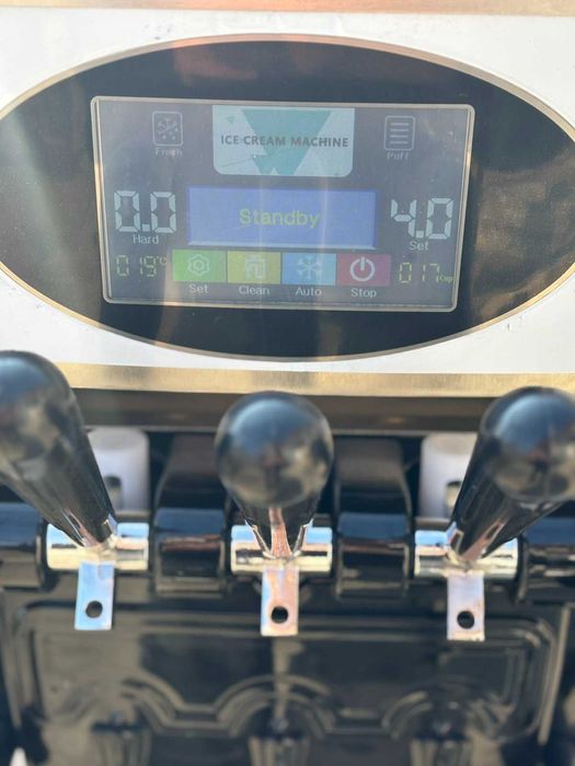 Нова профи машина за мек италиански крем сладолед 3 вкуса ГАРАНЦИЯ 2г