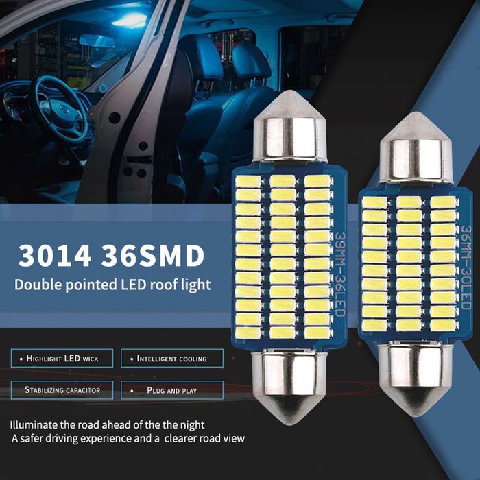Супер силни лед крушки-дневни светлини-интериор-номер- C5W/C10W