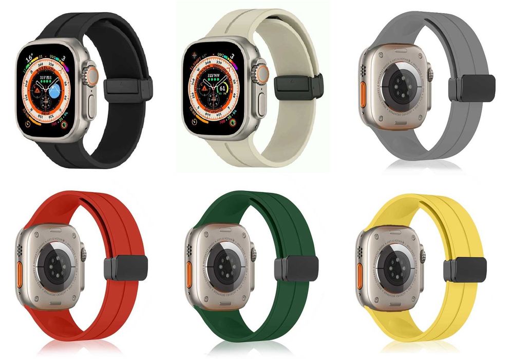 Apple Силиконови Каишки за Watch Ultra, SE, 8 7 6 5 4 3 2 1