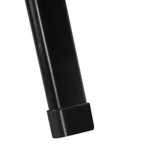 Градински столове комплект 4 броя черни прахово боядисани