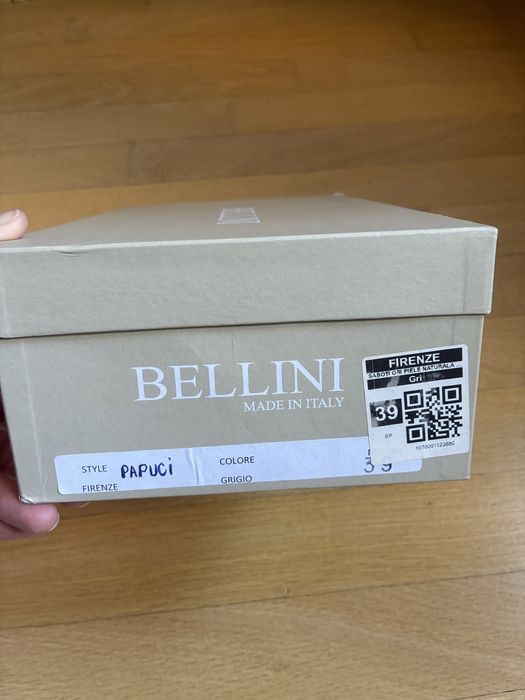 Papuci Bellini gri 39