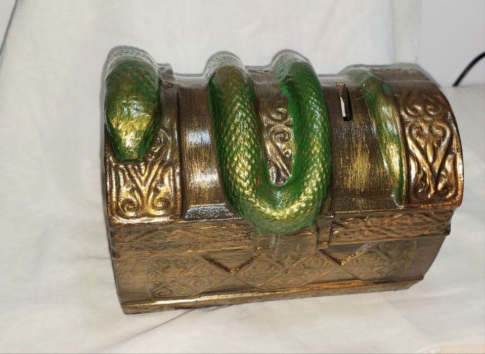 Сундук копилка из гипса