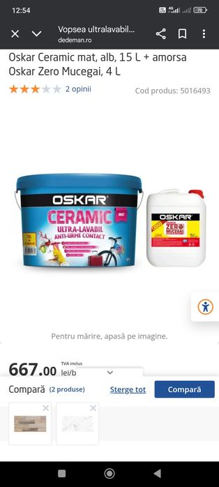 Vând o găleată de lavabila oskar ceramic, calitate premium !
