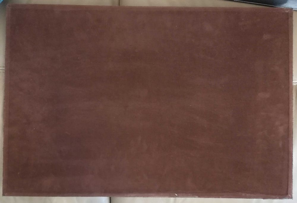 Тъмнокафява кожена подложка за бюро, 40/60 см