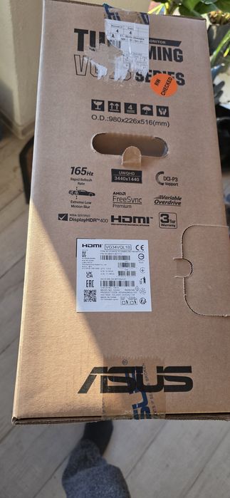 Monitor Gaming curbat LED VA ASUS TUF VG34VQL1B