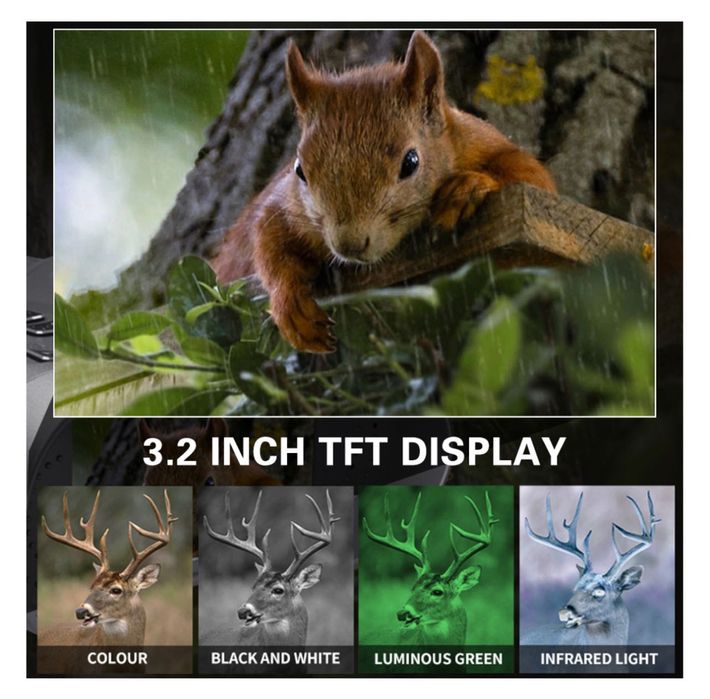 Уникален Бинокъл с нощно виждане и камера 36MP 4K запис далекоглед