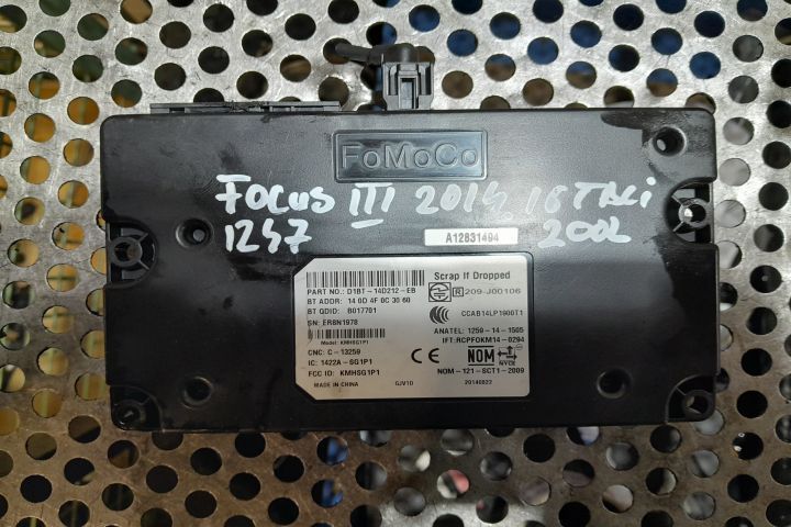 Modul Bluetooth D1BT-14D212-EB D1BT-14D212-EB Ford Focus 3 [2011 - 20
