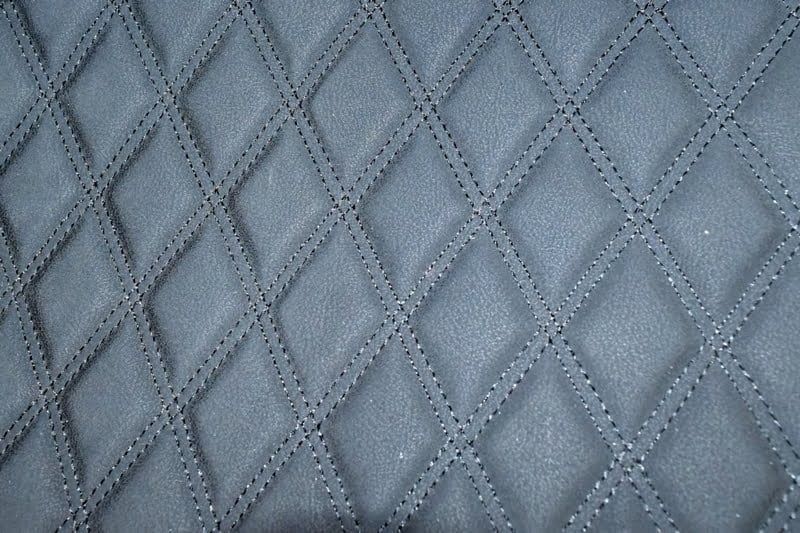 Material special pentru COVORASE auto romb negru/cusatura neagra. ERK