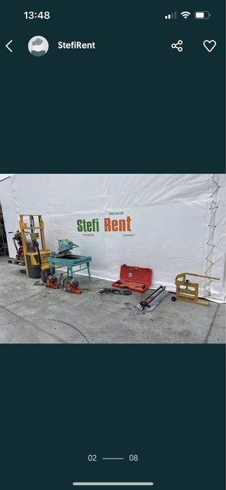 Inchiriez masina taiat gresie pavaj beton marmura granit drujba beton