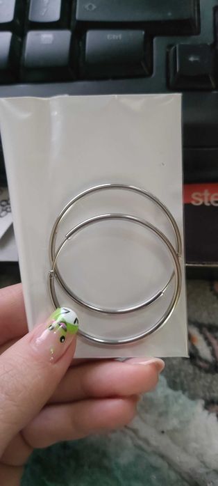 Обеци тип халка от неръждаема стомана