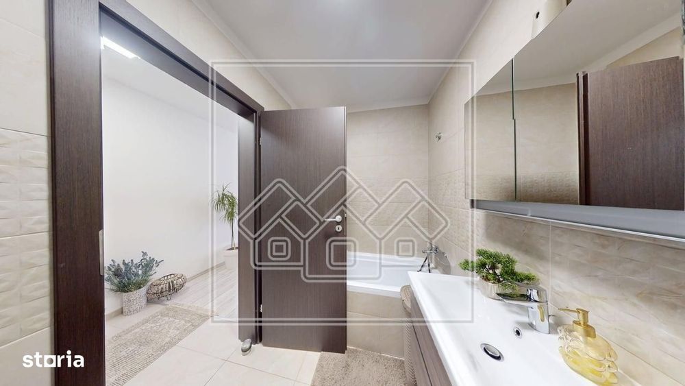Ap mobilat modern, 3 camere, balcon mare, Etaj 2, parcare