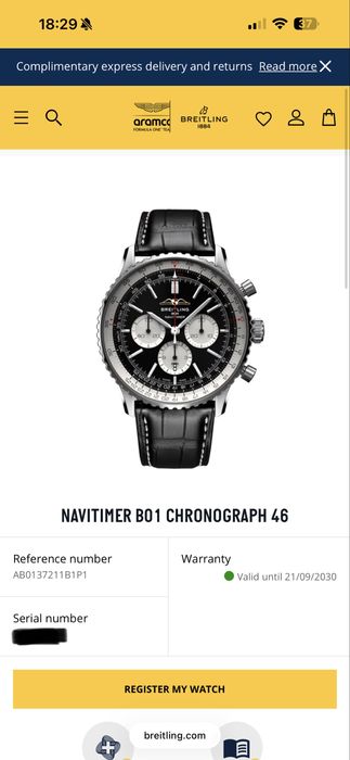 Breitling Navitimer B01 Chronograph 46mm